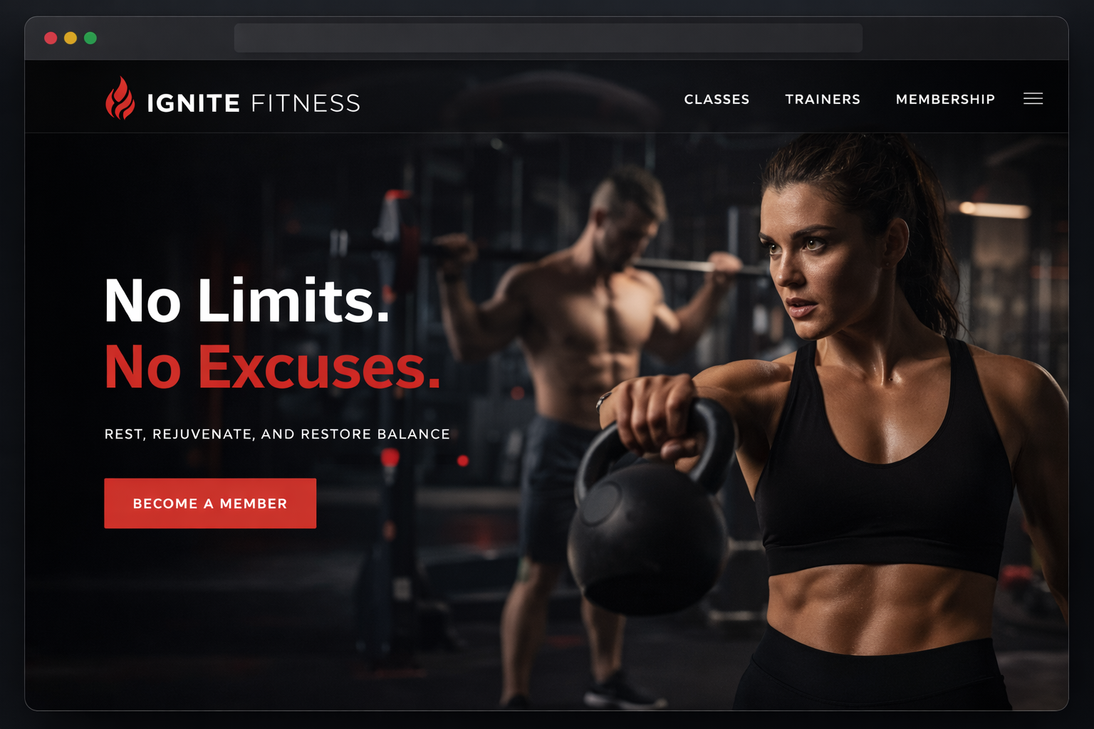 Gym & Fitness Website Preview