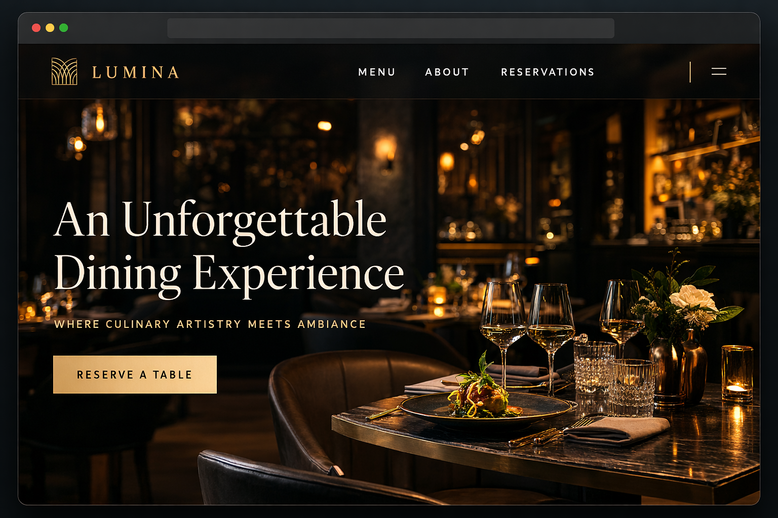 Restaurant Website Preview