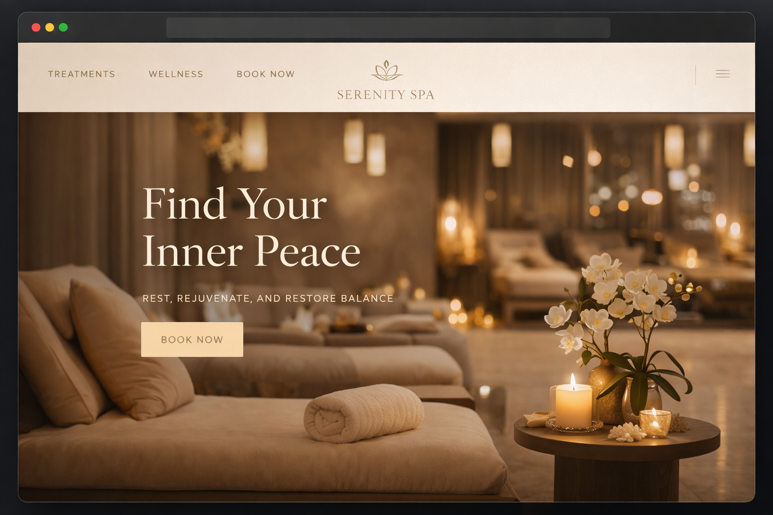 Spa & Wellness Website Preview